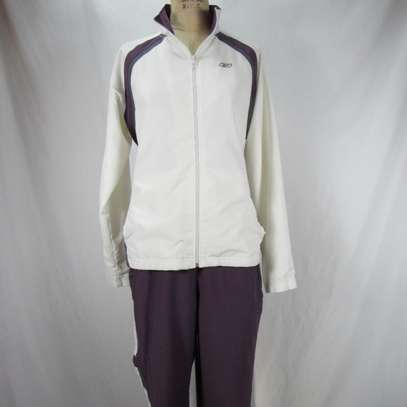Reebok Other - Reebok Purple White Pants Jacket Track Suit M L